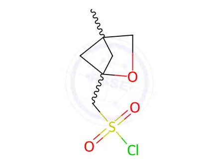 Chemical structure of (4-methyl-2-oxabicyclo[2.1.1]hexan-1-yl)methanesulfonyl chloride