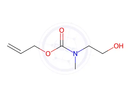 Chemical structure of Carbamic acid, N-(2-hydroxyethyl)-N-methyl-, 2-propen-1-yl ester