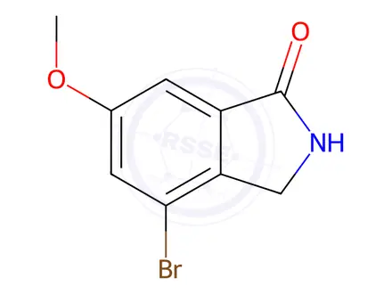 Chemical structure of 4-Bromo-6-methoxyisoindolin-1-one