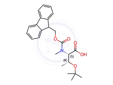 Chemical structure of Fmoc-N-Me-Thr(tBu)-OH