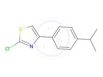 Chemical structure of 2-Chloro-4-(4-isopropylphenyl)thiazole