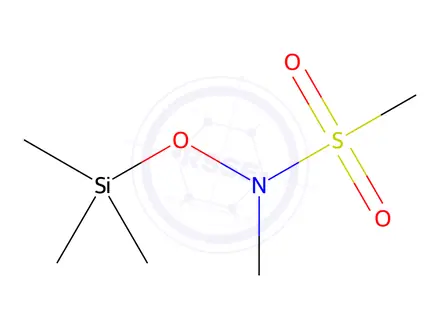 Chemical structure of N-methyl-N-[(trimethylsilyl)oxy]Methanesulfonamide