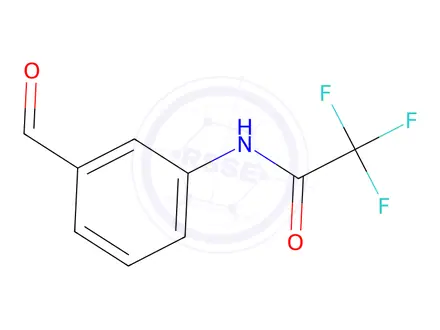 Chemical structure of 2,2,2-trifluoro-N-(3-formylphenyl)acetamide