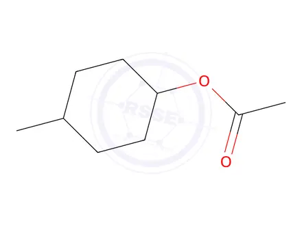 Chemical structure of cis-4-methylcyclohexyl acetate