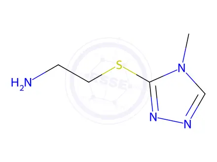 Chemical structure of 2-((4-Methyl-4H-1,2,4-triazol-3-yl)thio)ethan-1-amine dihydrobromide