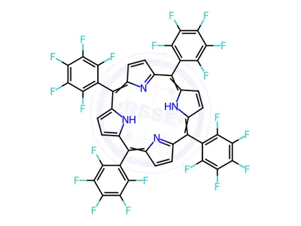 Chemical structure of 5,10,15,20-Tetrakis(pentafluorophenyl)porphyrin