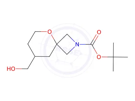 Chemical structure of Tert-butyl 8-(hydroxymethyl)-5-oxa-2-azaspiro[3.5]Nonane-2-carboxylate