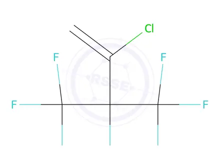 Chemical structure of 2-Chloro-3,4,4,4-tetrafluoro-3-(trifluoromethyl)-1-butene