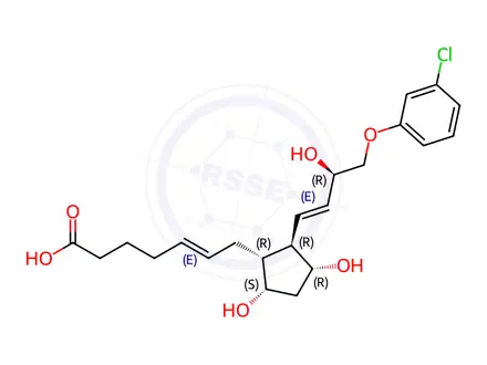 Chemical structure of Cloprostenol Impurity 4(5,6-trans-(±)-Cloprostenol)