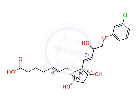 Chemical structure of Cloprostenol Impurity 3(15S-(±)-Cloprostenol)