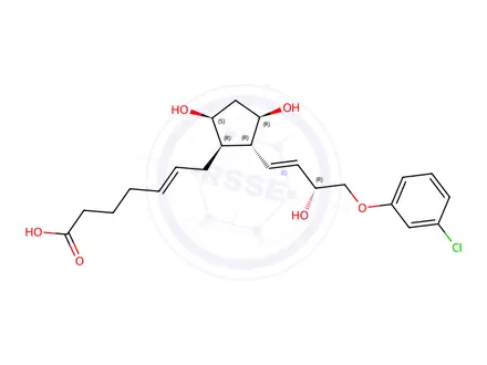 Chemical structure of Cloprostenol Impurity 6 ((+)-Cloprostenol)