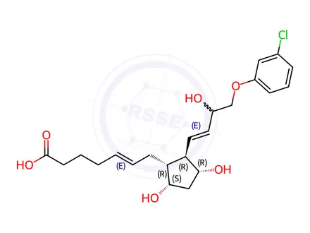 Chemical structure of Cloprostenol Impurity 2 (5-trans-Cloprostenol)