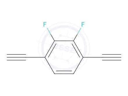 Chemical structure of 1,4-Diethynyl-2,3-difluorobenzene