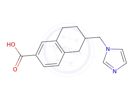 Chemical structure of 6-((1H-Imidazol-1-yl)methyl)-5,6,7,8-tetrahydronaphthalene-2-carboxylic acid
