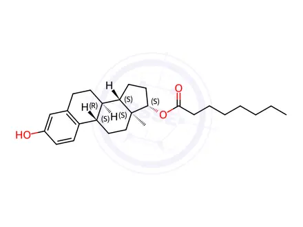 Chemical structure of Estradiol 17-Octanoate