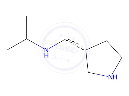 Chemical structure of N-(Pyrrolidin-3-ylmethyl)propan-2-amine