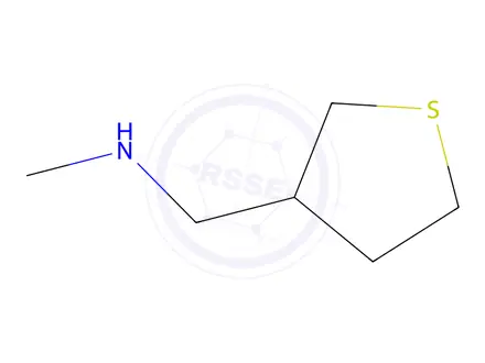 Chemical structure of n-methyl-1-(tetrahydrothiophen-3-yl)methanamine