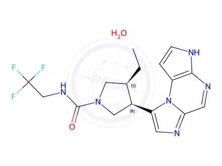 Chemical structure of Upadacitinib hemihydrate