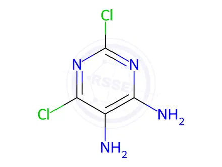 Chemical structure of 2,6-Dichloro-4,5-pyrimidinediamine
