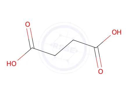 Chemical structure of Butanedioic acid, polymer with 1,2-ethanediol