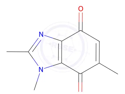Chemical structure of 1H-Benzimidazole-4,7-dione,1,2,6-trimethyl-(9CI)