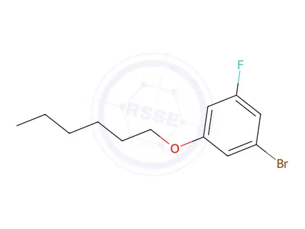 Chemical structure of 1-Bromo-3-fluoro-5-(hexyloxy)benzene