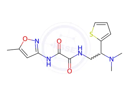 Chemical structure of N1-(2-(Dimethylamino)-2-(thiophen-2-yl)ethyl)-N2-(5-methylisoxazol-3-yl)oxalamide