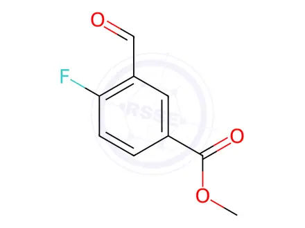Chemical structure of Methyl 4-fluoro-3-formylbenzoate