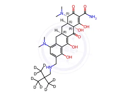 Chemical structure of Omadacycline-d9