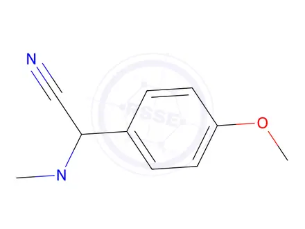 Chemical structure of 2-(Dimethylamino)-2-(4-methoxyphenyl)acetonitrile