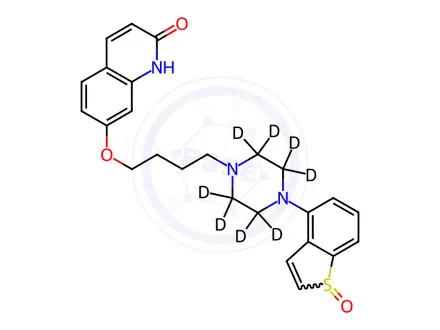 Chemical structure of Brexpiprazole S-oxide-d8