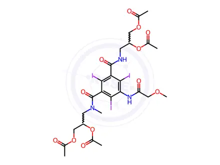 Chemical structure of Tetra-O-acetyl Iopromide