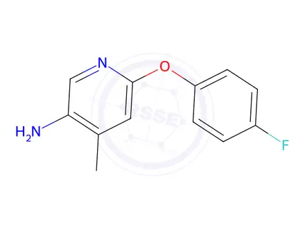 Chemical structure of 6-(4-Fluorophenoxy)-4-methylpyridin-3-amine