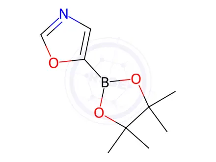 Chemical structure of 5-(4,4,5,5-Tetramethyl-[1,3,2]dioxaborolan-2-yl)-oxazole