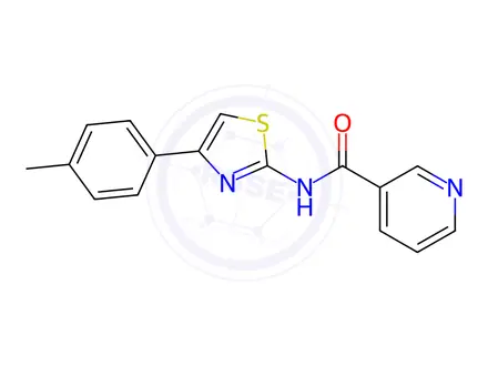 Chemical structure of N-(4-(p-tolyl)thiazol-2-yl)nicotinamide