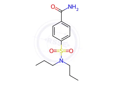 Chemical structure of 4-[(Dipropylamino)-sulfonyl] Benzamide