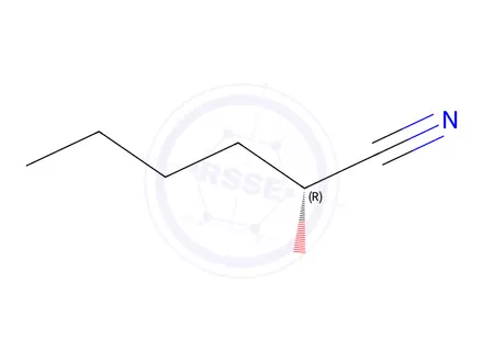 Chemical structure of [R,(+)]-2-Hydroxyhexanenitrile