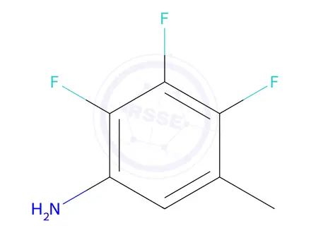 Chemical structure of 2,3,4-Trifluoro-5-methylaniline