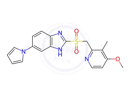 Chemical structure of Ilaprazole Sulfone Impurity