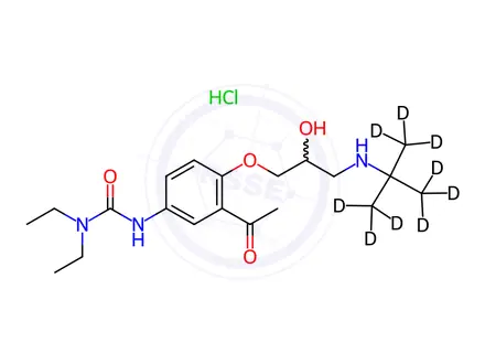 Chemical structure of Celiprolol-d9 Hydrochloride
