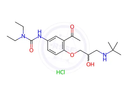 Chemical structure of Celiprolol hydrochloride