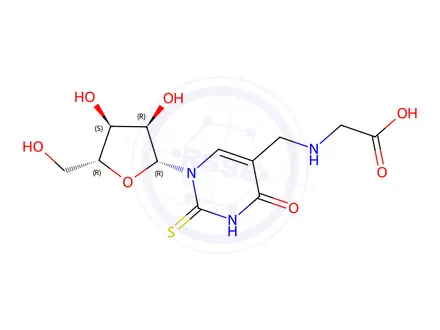 Chemical structure of 5-Carboxymethylaminomethyl-2-thiouridine