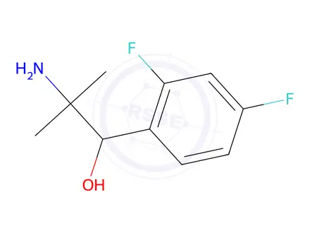 Chemical structure of 2-Amino-1-(2,4-difluorophenyl)-2-methylpropan-1-ol