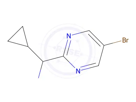 Chemical structure of (5-Bromopyrimidin-2-yl)(cyclopropyl)methanamine