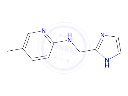 Chemical structure of N-((1H-imidazol-2-yl)methyl)-5-methylpyridin-2-amine