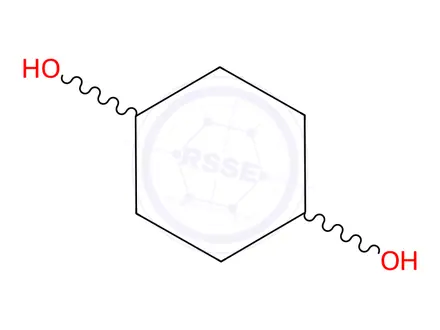 Chemical structure of trans-Cyclohexane-1,4-diol
