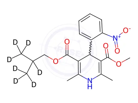 Chemical structure of Nisoldipine-d7