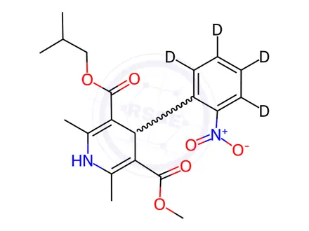 Chemical structure of Nisoldipine-d4