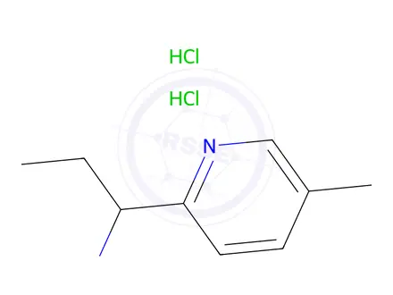 Chemical structure of [1-(5-methyl-2-pyridinyl)propyl]amine dihydrochloride