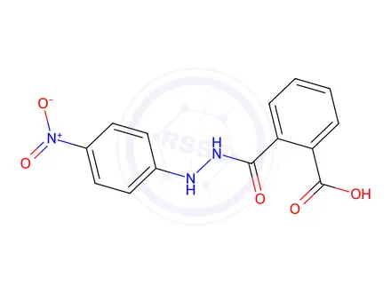 Chemical structure of 2-{[2-(4-Nitrophenyl)hydrazino]carbonyl}benzoic acid